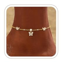 ZHESHY Fußkettchen Damen Silber 925 Gold Wasserfest Fussketten für Frauen | Gold Silber Fussketten,Wasserfest CZ Herz Perlen Fußkette Verstellbar Stapelbare,Sommer Strand Fußkettchen,Schmuck für Damen