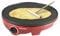 BEPER BT.700Y Crêpière électrique avec Spatule en Bois, 1300W, Plaque antiadhésive, Rouge