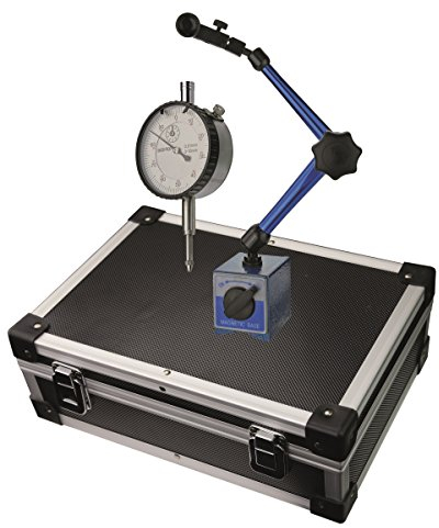CNC QUALITÄT Messstativ - Magnetständer mit Magnetfuß und Messuhr im Satz - Länge 345 mm