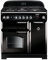 Rangemaster CLA90DFFBL/C Freestanding Range Cooker, Two Fan Ovens, AA Rated, 5 Burner Gas Hob, Black