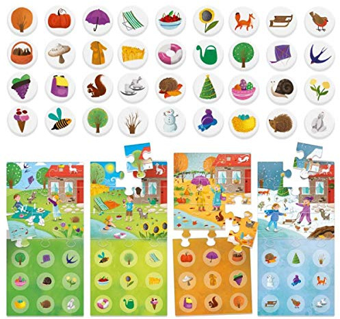 HEADU | 4 Seasons Lotto - learn how the world changes through the four seasons | Educational Games & Puzzles | Ages 3-6 years