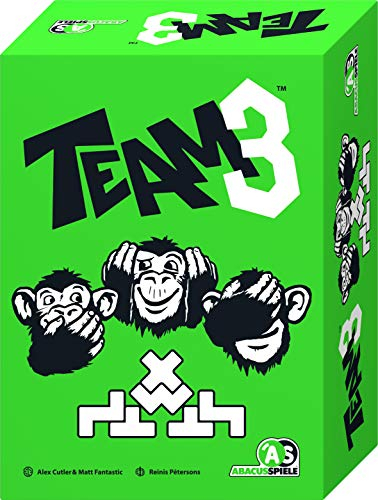 ABACUSSPIELE 64191 - TEAM3 grün, Familienspiel, Aktionsspiel, Stapelspiel