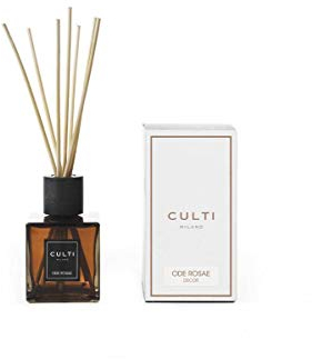 Culti Diffusor Sticks Decor 250ml Milano | ODE Rosae, Marokko Rose und Osmanthus - Haltbarkeit 3 Monate - Meterware von 10 bis 20 qm