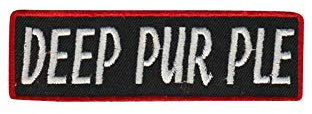 Deep Purple Silver Red Aufnäher Besticktes Patch zum Aufbügeln Applique