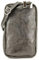 modamoda de T197 Damen Leder Handytasche 6,7 Zoll Umhängetasche handmade in Italy, Farbe:Anthrazit Metallic