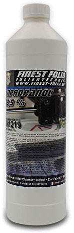 Finest Folia 1L Isopropanol IPA 99,9% Reinigungsalkohol für 3D Drucker Reinigungsmittel für Tintenstrahldrucker Druckerdüsen Druckerkopf Reinigen Pflegemittel