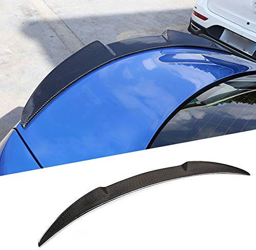 CMHZJ Auto Carbon Fiber Heckspoiler Boot Spoiler für Alfa Romeo Giulia 2017-2019, Auto Zubehör Kofferraum Spoiler Wing Boot Deckel Lippen Body Kits, Schwarz