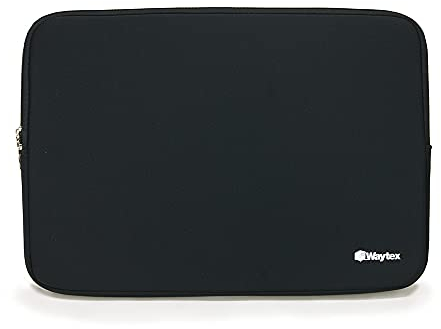 WAYTEX 71004 Schutzhülle für Laptop 17,4 Zoll, weiches Neopren, Schwarz