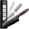 SOLINGEN DELUXE MYII | Santoku Messer/Damastmesser | Scharfes Profi Küchenmesser, made in Germany & eisgehärtet | Damaststahl VG10 mit DLC-Beschichtung + ergonomischem Nussbaum - Holzgriff…