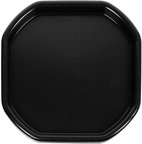 TENLITE Small Plastic Builders Building Material Mixing Tray Spot Messy Activities Tuff Tray for Cement Mortar Sand Plastering (70 x 70 cm) (Black)