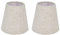 VBESTLIFE Lampenschirm, 2PCS Tischlampe Stoff Clip On Shade Cover, für E14 Glühbirnen, Kerzenbirnen, für Stehlampen, Tischlampen, Kronleuchter, Wandlampen(PT13)