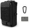 Tactical Molle Pouch Military Waist Bag Outdoor Men EDC Tool Bag Utility Gadget Organizer Vest Pack Purse Mobile Phone Case Hunting Compact Bag U.S.A Patch Carabiner Included (Black)
