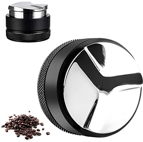 Distributor Espresso Zubehör 51mm Barista Zubehör Leveler Tool Tamper Kaffee Zubehör kaffeeverteiler Kaffee-Nivellierer 304 Edelstahl (51MM)