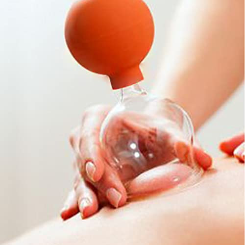 Copas de vidrio para ventosas faciales de 5 tamaños, ventosas de masaje con succión al vacío para eliminar la celulitis para aliviar el dolor, disipar la humedad, belleza, estimulación del punto de