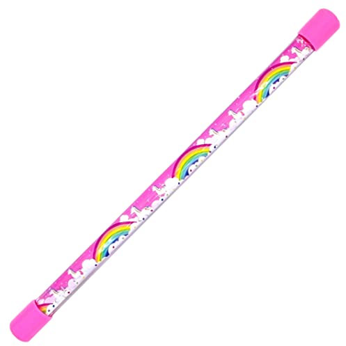MonkeyToys Baguette magique licorne arc-en-ciel princesse – Baguette à paillettes pour fille rose pour enfant Costume de fée pour le carnaval Elfe Danse Tourbillon