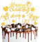 Tortendeko 30 Geburtstag, Kuchendeko 30. Geburtstag Gold, Glitze Happy Birthday Cake Topper, Hello 30th Geburtstag Kuchen Deko, Geburtstagsdeko für 30. Geburtstag Frau Männer