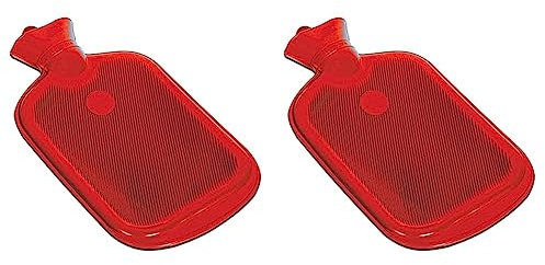 Gima 28601 Borsa dell'Acqua Calda, 2L, Rosso (Confezione da 2)