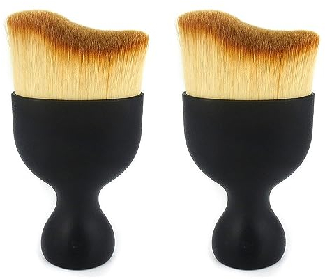 Brosse Douce de Nettoyage d'intérieur de Voiture Pas de Rayures,Pinceaux Nettoyage Voiture, Brosses de Nettoyage de Voiture Duster avec Poils Doux, 2 PCS.