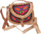 Unikat Vintage Hippietasche, Tasche aus Ziegenleder, Schultertasche, Bestickete Ledertasche - Farbe 2, Herren/Damen, Braun, Size:One Size, 12x17x4 cm, Alternative Umhängetasche, Handtasche aus Stoff