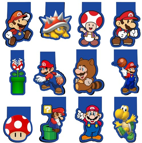 Magnetische Lesezeichen Kinder,12 Stück Lesezeichen Magnetisch,Magnet Lesezeichen,Magnetic Markings,Magnet Lesezeichen Kinder,Magnetische Seiten Markierungen,Lesezeichen