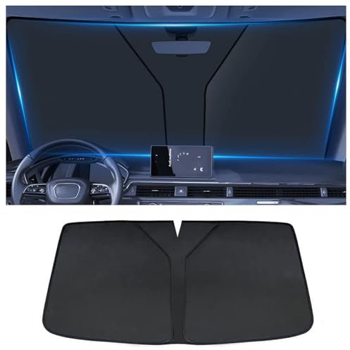 Coche Lunas Delanteras Parasoles para Toyota Corolla 2019-2023, Auto Ventana Parabrisas Parasol Protección Solar UV Paraguas,A/Black