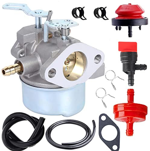 Ewillownm Compatible avec carburateur HMSK80 pour Tecumseh 640349 ST824 640052 ST1032 LH318SA 924082 Ariens ST624 Compatible avec les machines de jardin 31AE640F000 31AE665E118
