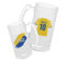 Jarra Cerveza Personalizada Fútbol Las Palmas | Regalo Original para Aficionados del Fútbol | Regalo Camisetas Equipos Futbol | Diseño Único y Duradero (Las Palmas)