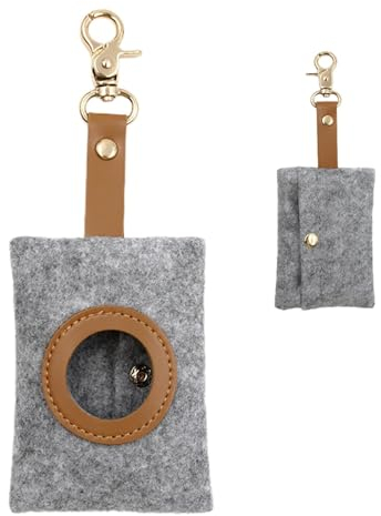 Hundekotbeutelspender aus Filz, Hundekotbeutelhalter aus Filz - Hundekotbeutelhalter aus Filz | Hundebeutelspender, Hundekotbeutelhalter, Hundebeutelhalter, Kotbeutelspender aus Filz