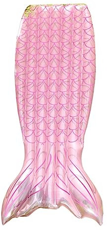 KOMBIUDA Matelas Flottant Sirène Gonflable Coussin De Piscine pour Plage Et Fêtes Été Rose