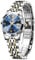 OLEVS Uhr Damen Gold Silber Edelstahlband Analoger Quarz Damenuhr Klassisches Luxus Blau Kleines Gesicht Römische Ziffern Diamanten Uhr Damen Leuchtend Wasserdicht mit Datum Watches for Women