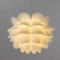 EpheyFIF Lamp Shades for Table Lamps and Ceiling Lights - Lotus Chandelier and Lamp Decor - Jigsaw Puzzle Design - Hanging Lampshades with Rustic Flowers (33 * 48cm)