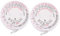 Veemoon 2St bmi Maßband Armumfangsband Mittel Taillenmessrechner bmi gesundheit maßband Masse body measure tape Körpermaß Tape einziehbares Taillenmaßband einziehbares BMI-Lineal Abs Weiß