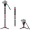 IFOOTAGE Cobra 3 Strike Monopod A150S-III mit K5S Komodo Fluidkopf,Videokopf,Pedal-Lock-Unterbasis Minipod Bietet Eine Einstufige Höhejustierung,Er Kann Eine Max. Belastung von 11 lbs/5kg Tragen