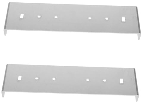 MERRYHAPY 2pcs Mailbox Repair Bracket Mounting Kit for Mailboxes Sturdy Metal Construction Easy Installation Wide Compatibility
