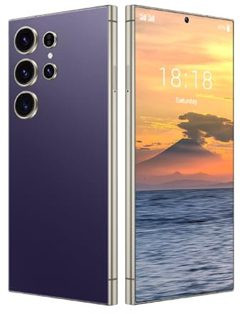 FOXIONO Téléphone sans contrat, écran 6,75 Pouces, 8MP + 16MP, Lunette entièrement métallique, 4GBRAM + 64GBROM, Extension TF 128GB, 4G LTE FDD - TDD, processeur Octa - Core Haute Vitesse (4purple)