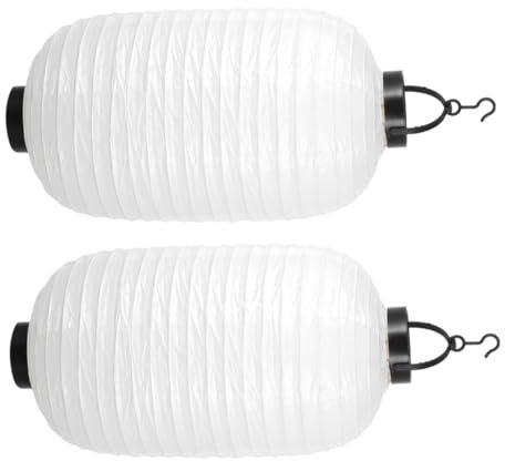 Angoily 2stücke Led-papierlaternen Im Japanischen Stil Außenlaternen Für Restaurant Laden Partydekorationen Aus Papier Und Eisen Warmes Licht Einfache Installation Traditionelles Design