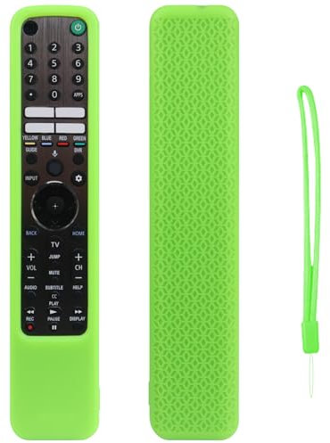 Custodia in silicone telecomandi per so-ny RMT-TX500/520U/600U/621U Custodia protettiva antiscivolo a guscio morbido di sostituzione del telecomando (Verde fluorescente)