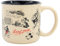 ms móvil shop Tazza in ceramica per colazione MICKEY MOUSE 400 ml adatta per lavastoviglie e microonde per caffè, tè, | Prodotto ufficiale