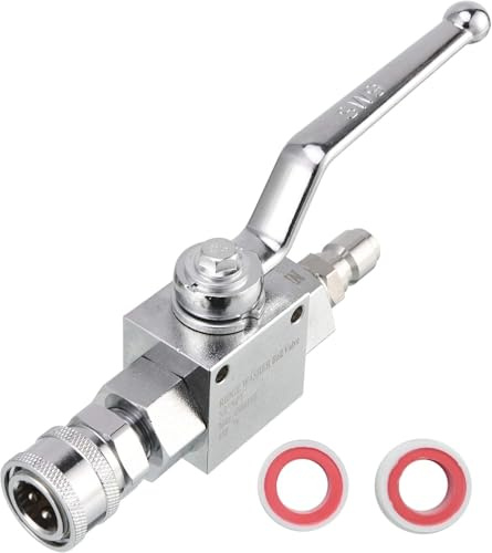 Hochdruckreiniger-Kugelventil-Kit, 3/8-Zoll-Schnellanschluss für Hochdruckreinigerschlauch, 4500 PSI (Hochdruckreiniger-Ventil-Kit)