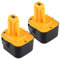 2Pcs Replacement 12V Battery 3.0Ah Compatible for DEWALT DW9071 DW9072 DC9071 DE9037 DE9071 DE9072 DE9074 DE9075 152250-27 397745-01