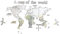 SHINEOFI 1 Pezzo Adesivi Da Parete Della Mappa 3d Decorazioni Per Arredamento Da Viaggio Adesivo Di Design Della Mappa Del Mondo Casa Decalcomanie Da Muro 3d Decorazione Acrilico Argento