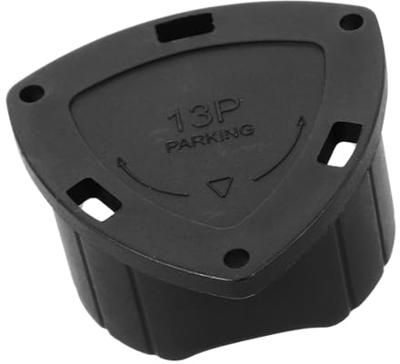 Hoement Cache-attelage 13 Broches Noir Résistant à La Poussière Pour Prise Remorque, Bouchon De Protection Étanche Pour Utilitaires Et Véhicules, Accessoire Attelage Usage Extérieur