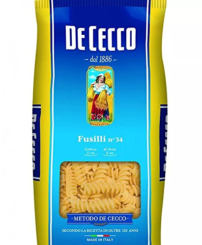 3 x DE CECCO N°34 Fusilli 1000g