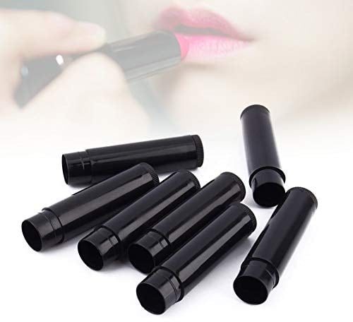 5ML Lippenstift Tube, tube lippenstift 100 Stück, Mini Lippenpflegestift Rohre Behälter 65 * 15 * 16mm, schwarz leeren Lippenstift Lip Balm, schwarz.