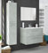 Miroytengo Conjunto de Muebles de Baño Aruba Estilo Indsutrial con Mueble de Baño con Lavabo, Columna y Espejo, Suspendido, en Color Cemento