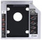 Caja de Disco Duro Carcasa SATA HDD de Aluminio de 9,5 mm Unidad de Disco Duro Adaptador de DVD Óptico Bay Caddy para Computadora Portátil Unidad de Disco Duro SATA de 2,5 Pulgadas, CD-ROM Unidad