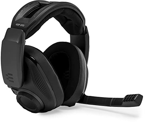 Sennheiser GSP 670 Premium Wireless Gaming Headset, Lag-Free Low-Latency and Bluetooth connection with Sennheiser 7.1 Surround Sound, Dual Audio and Chat Volume Control, PS4 + PC - Black