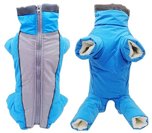 Hundejacke Hundemantel Wasserdicht Fleece gefüttert Warme Winterjacke Hunde Bekleidung für Winter Herbst