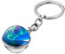 XueXian 2 pcs Schlüsselanhänger Nordlicht Schlüsselring Keychain Schmuck Geschenk für Damen und Herren(Color 11)