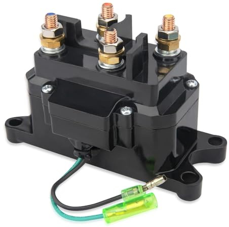 Lucky Seven Winch Solenoid Relay Contactor Thumb Truck 12V 250A for UTV ATV 4x4 Vehicles-for 63070,62135, 74900, 2875714, 70715 for 63070 Warm,12 Volt, 4-Terminals